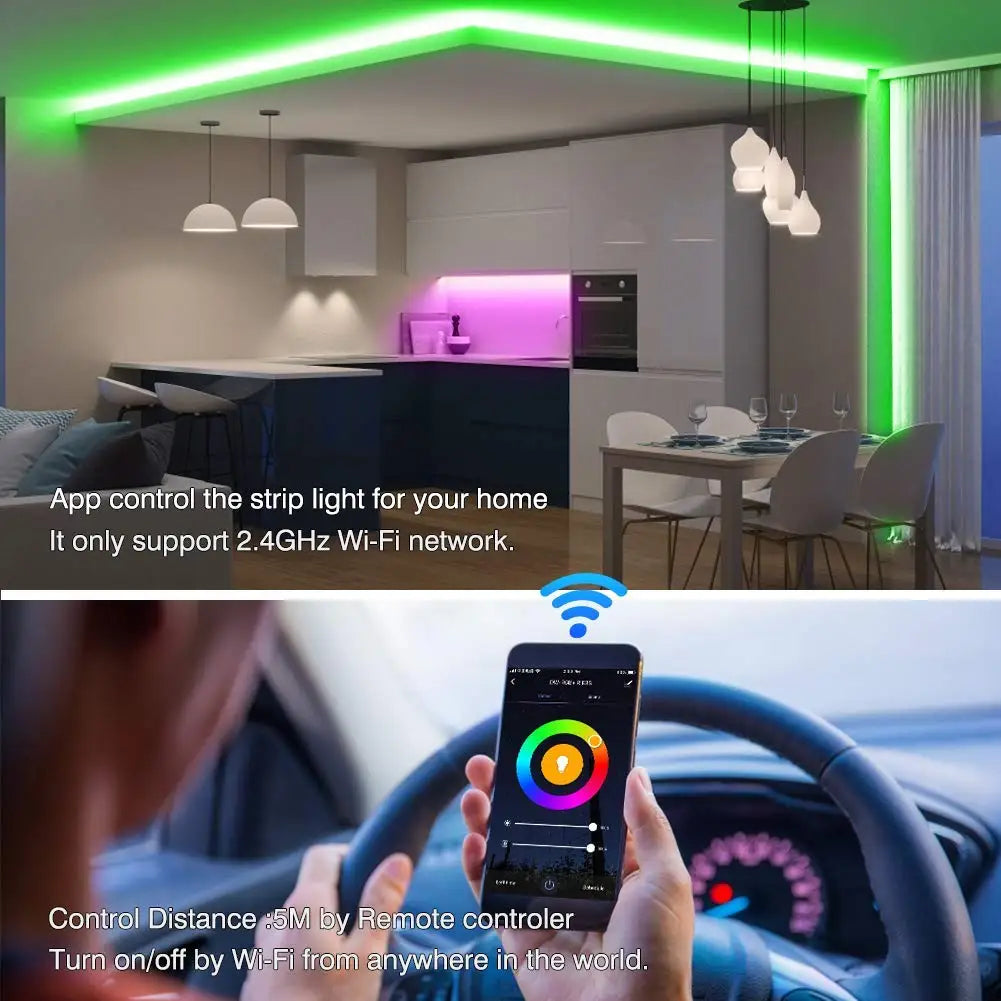 Striscia LED con controllo remoto